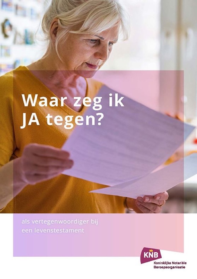Brochure Waar zeg ik JA tegen?